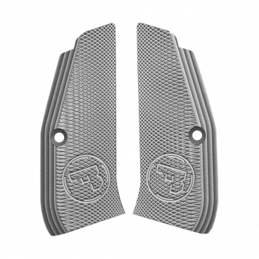 CZ SHADOW 2 & CZ 75 STANDARD SIZE ALUMINIUM GRIPS - SILVER- 1091-1180-02