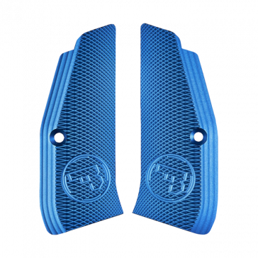 CZ SHADOW 2 & CZ 75 STANDARD SIZE ALUMINIUM GRIPS - BLUE - 1091-1180-04
