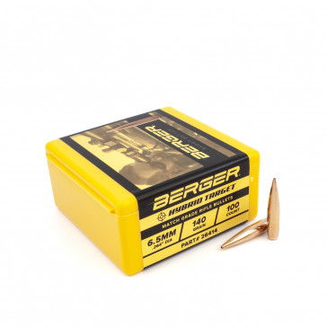 Berger - Rifle Bullet 6.5 mm 140 Grain Hybrid Target - 100ct Part #26414