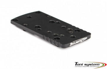 TONI SYSTEMS - Dovetail base plate for red dot (type B) for HS XDM 4.5 - Black - OPXDMB - Canada