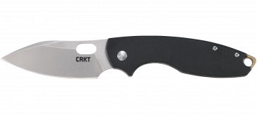 CRKT - PILAR III BLACK W/SILVER D2 BLADE STEEL - Frame Lock Folder now available at Tesro Canada