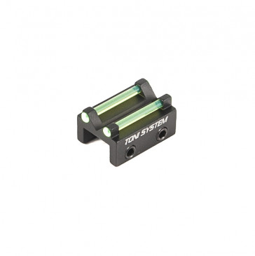 TONI SYSTEMS - Rear sight for rib less than 7,2 mm with green optic fiber 1,5 mm - Green - TV7 - Canada