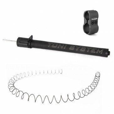 TONI SYSTEMS - Set with hunting ga.12 magazine tube extension +4 rounds with plug reducer and belt ring, barrel clamp and spring - Black - K22-PS4HMC-BK - Canada