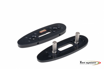 TONI SYSTEMS - Butt-plate kit for adjustable stock in lenght and deviation, pin 44mm - Black - RLVM44 - Canada