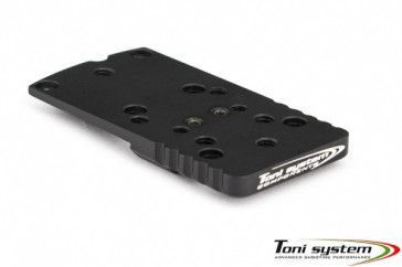 TONI SYSTEMS - Red dot dovetail base plate (type B) for CZ 75B - CZ 75 P01 - Black - OPXCZB - Canada