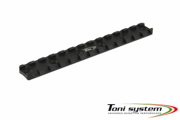 TONI SYSTEMS - Picatinny short 6 holes - length 135mm, distance 25mm (for ADC handguard)				 - Black - PICM6N-BK - Canada