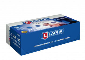 .32 S&W 98gr. (6.35g) LWC - Lapua C356 - Box of 50