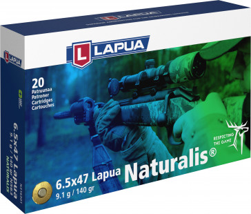 Lapua - Ammunition- 6.5X47 Lapua - 140 gr. Naturalis - Box of 20