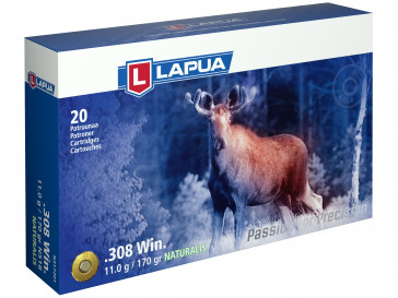 .308 Win. 170gr. (11g) Naturalis LR - Lapua N518 - Box of 20
