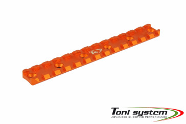 TONI SYSTEMS - Picatinny short 6 holes - length 135mm, distance 25mm (for ADC handguard)				 - Orange - PICM6N-OR - Canada