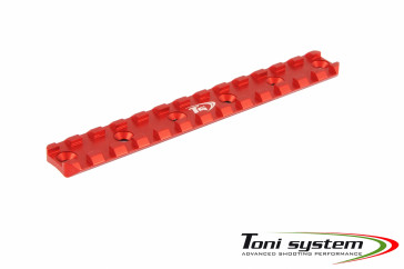 TONI SYSTEMS - Picatinny short 6 holes - length 135mm, distance 25mm (for ADC handguard)				 - Red - PICM6N-RE - Canada