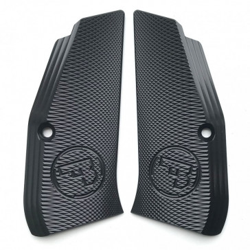 CZ SHADOW 2 & CZ 75 STANDARD SIZE ALUMINIUM GRIPS - BLACK- 1091-1180-01