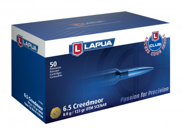 Lapua - Ammunition -.6.5 Creedmoor Scenar 123gr GB489 - Box of 50