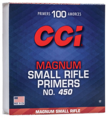 CCI.- 450 Magnum Rifle Primer Small Rifle box of 1000