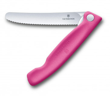 Victorinox - Swiss Classic - Foldable Paring Knife - serrated edge - PINK