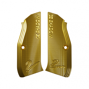 CZ SHADOW 2 & CZ 75 STANDARD SIZE ALUMINIUM GRIPS - GOLD- 1091-2180-16 - Canada