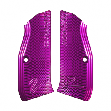 CZ SHADOW 2 & CZ 75 STANDARD SIZE ALUMINIUM GRIPS - PURPLE