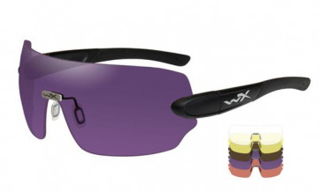 Wiley X - "DETECTION" - 5 Lens Kit in Black Matte Frame - Protective Eyewear