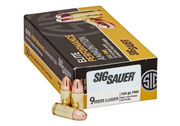 Sig Sauer- Ammunition - Elite Ball 9mm 124gr. FMJ - Box of 50 - Canada