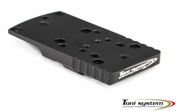 TONI SYSTEMS - Red dot dovetail base plate (type B) for Tanfoglio 1911 Witness - Black - OPXT1911WB - Canada