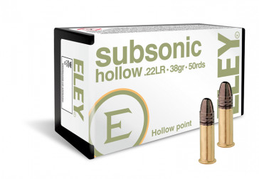 ELEY subsonic hollow Ammunition .22lr