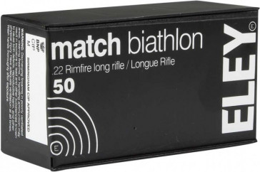 Eley Match Biathlon Ammunition .22lr Smallbore