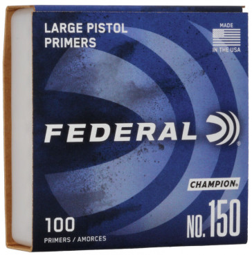 Federal - Large Pistol Primers - #150 pack of 1000