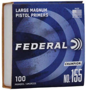 Federal - Large Magnum Pistol  Primers - #155 pack of 1000