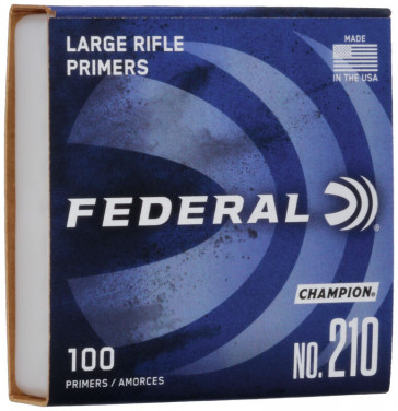 Federal - Champion Large Rifle Match Primers - #210 Box of 1000
