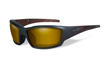 Wiley X - "TIDE" Polarized Venice Gold Lens in Hickory Brown Frame - Protective Eyewear