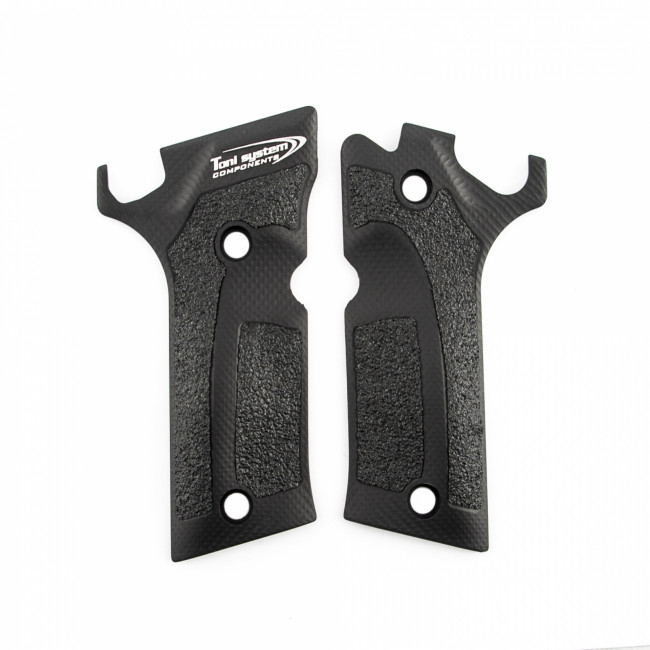Guancette In Legno Per Pistola Beretta Serie 92/96/98 | Made In Italy, Multistrato Zigrinato | Versione Billenium Per Finiture Inox
