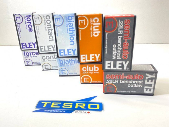 Eley- Ammunition .22lr Sampler - Tesro Canada