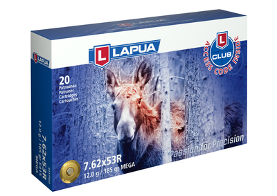 LAPUA - HUNTING AMMUNITION 7.62X53R 185GR. MEGA - BOX OF 20