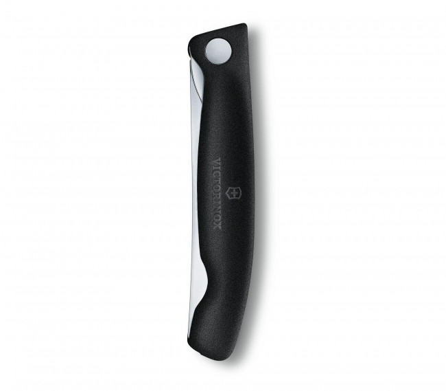 Victorinox Swiss Classic Foldable Paring Knife serrated edge BLACK