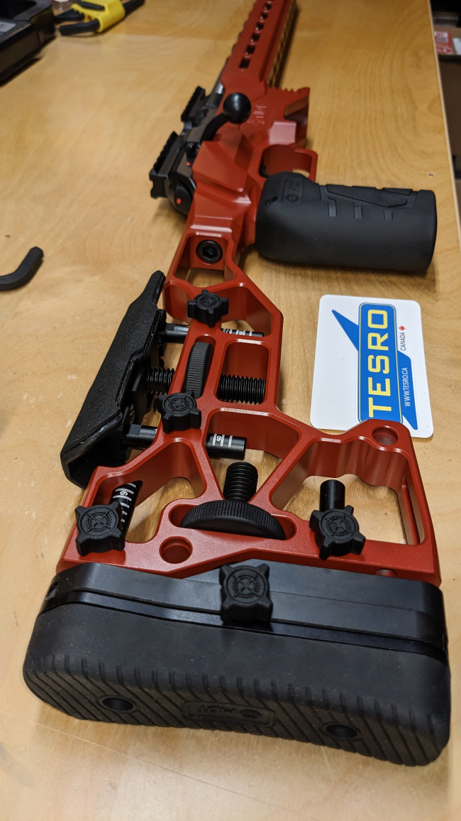 CZ 457 MDTACC Chassis Crimson RED Bolt Action Rimfire Rifle 22