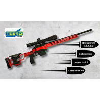 Cadex - CDX-SS SEVEN S.T.A.R.S. PRO rifle, 6.5 Creedmoor, 26" Barrel - RED - Leupold Mark 5HD - Spearhead now available at Tesro Canada