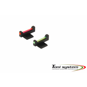 TONI SYSTEMS - Sight for 2011 in optic fiber red colour  - 1,0 mm - Black - MC1R - Canada