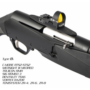 TONI SYSTEMS - Red dot base type B for many red dot for Benelli, Browning, Winchester - Black - OPXBBWB - Canada