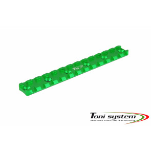 TONI SYSTEMS - Picatinny short 6 holes - length 135mm, distance 25mm (for ADC handguard)				 - Green - PICM6N-GR - Canada