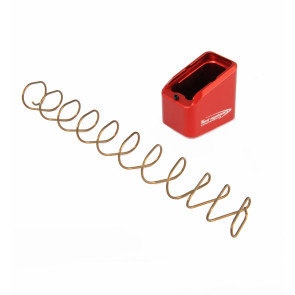 TONI SYSTEMS - +6 rounds open pad magazine extension for Glock 17-22-24-31-34-35 - Red - PADGLOP-RE - Canada