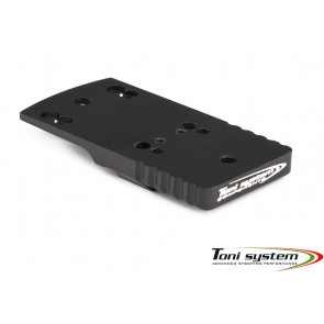TONI SYSTEMS - Dovetail base plate for red dot (type C) for STI 1911 - 1911 TROJAN - Black - OPXSTIC - Canada