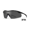 Wiley X - "WX VAPOR" Clear, Smoke Grey Lens in Gloss Black Frame - Protective Eyewear