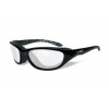Wiley X - "AIRRAGE" Clear Lens in Gloss Black Frame - Protective Eyewear
