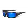 Wiley X - "TIDE" Polarized Blue Mirror Lens in Matte Black Frame - Protective Eyewear