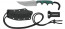 CRKT - MINIMALIST KATANA GREEN BLACK - Sheath Fixed now available at Tesro Canada