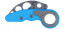 CRKT - PROVOKE TRAINER BLUE - Kinematic Folder now available at Tesro Canada