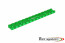 TONI SYSTEMS - Picatinny short 6 holes - length 135mm, distance 25mm (for ADC handguard)				 - Green - PICM6N-GR - Canada