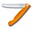 Victorinox - Swiss Classic - Foldable Paring Knife - serrated edge - ORANGE